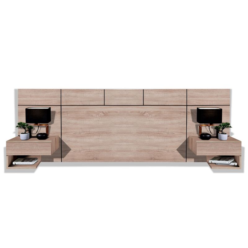 WEBDECOR - Respaldo de Cama King Nogal Provenzal