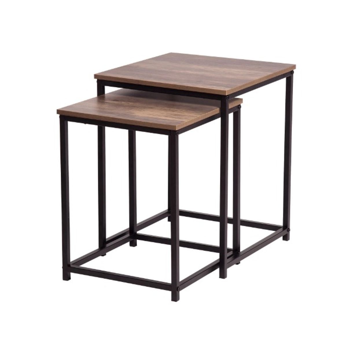 HABITA2 CHILE - Mesa Centro Cuadrado Rustic tipo Nido