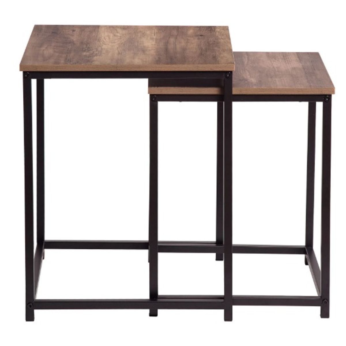 HABITA2 CHILE - Mesa Centro Cuadrado Rustic tipo Nido