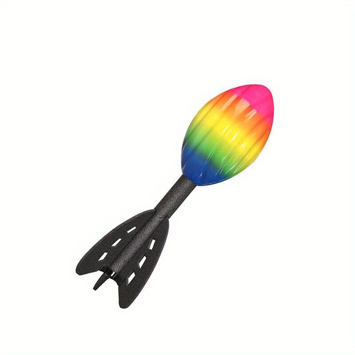 VATYERTY - 1 cohete espiral de espuma arcoíris de 1142 pulgadas para lanzar a mano