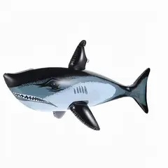VATYERTY - Juguete inflable gigante de tiburón para piscina