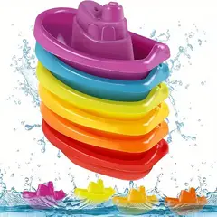 VATYERTY - Juguetes de baño para bebés juguetes apilables para niños pequeños
