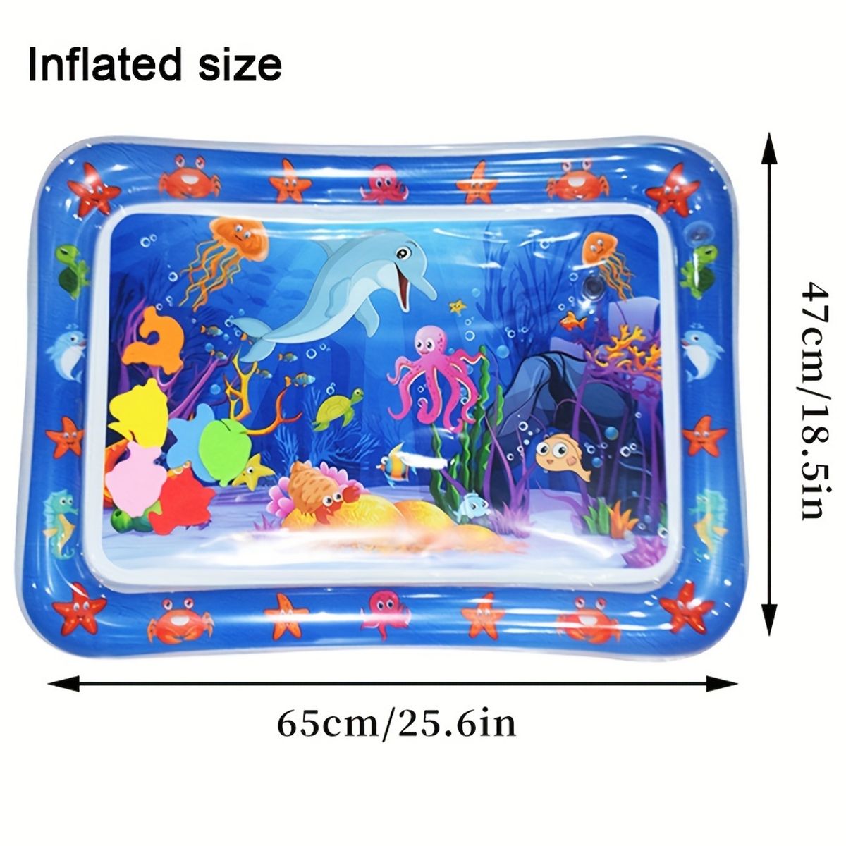 VATYERTY - Alfombra de juego de agua Blue Dolphin