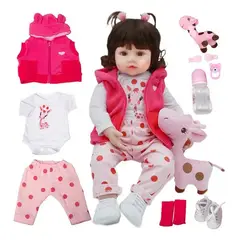 GENERICO - Bebé Reborn Muñecas Realista Reborn Silicona 48cm