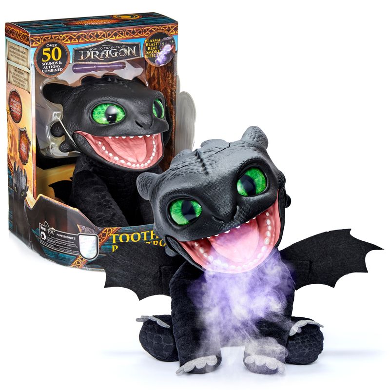 DRAGONS - Dragon Chimuelo Con Efectos Reales Como Entrenar A Tu Dragon