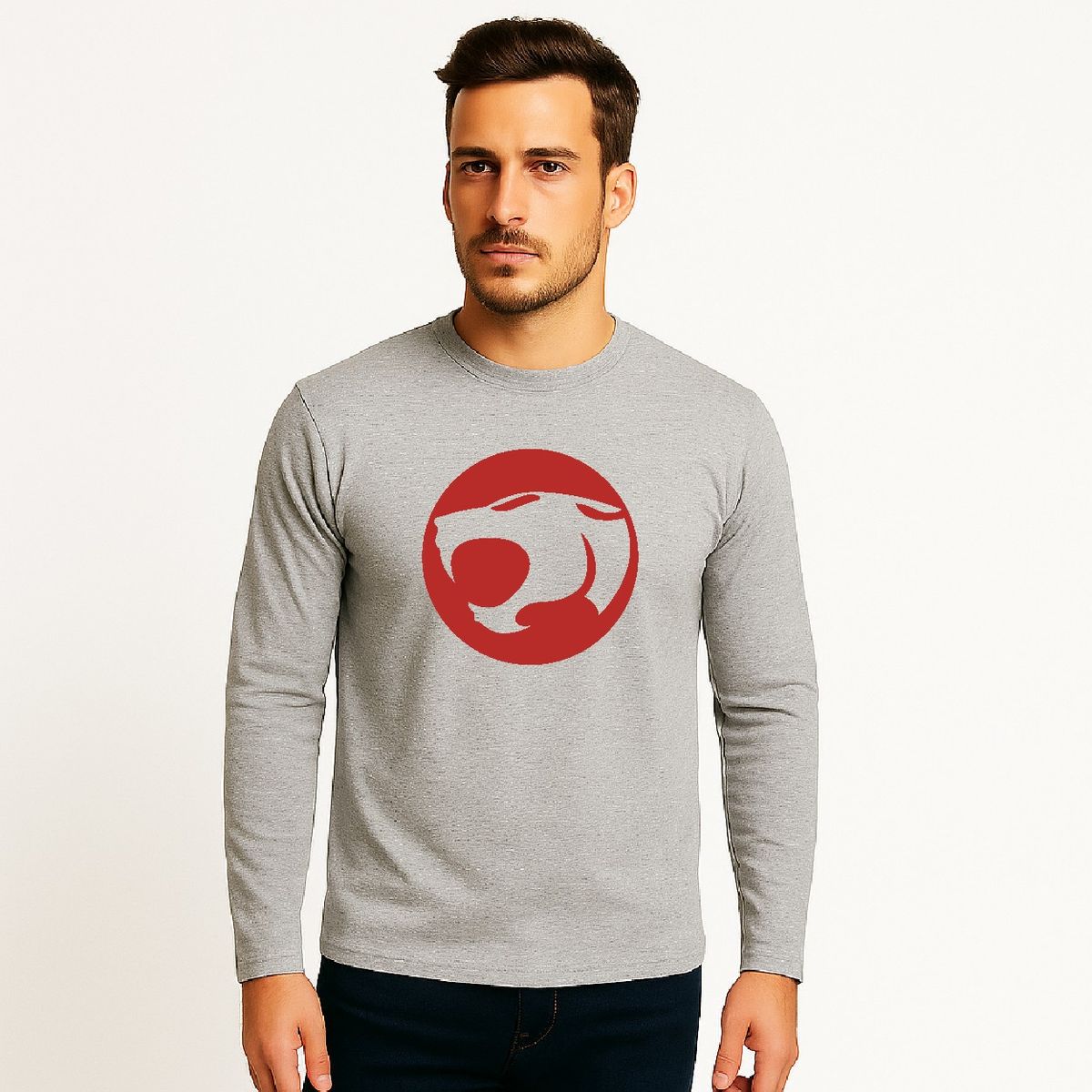 ROLY - Polera thundercats clásico manga larga para hombre cuello polo