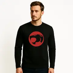 ROLY - Polera thundercats clásico manga larga para hombre cuello polo