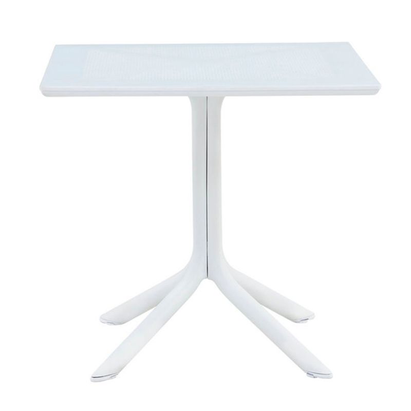 HABITA2 CHILE - Mesa Exterior Polipropileno Blanco 80x80 cm