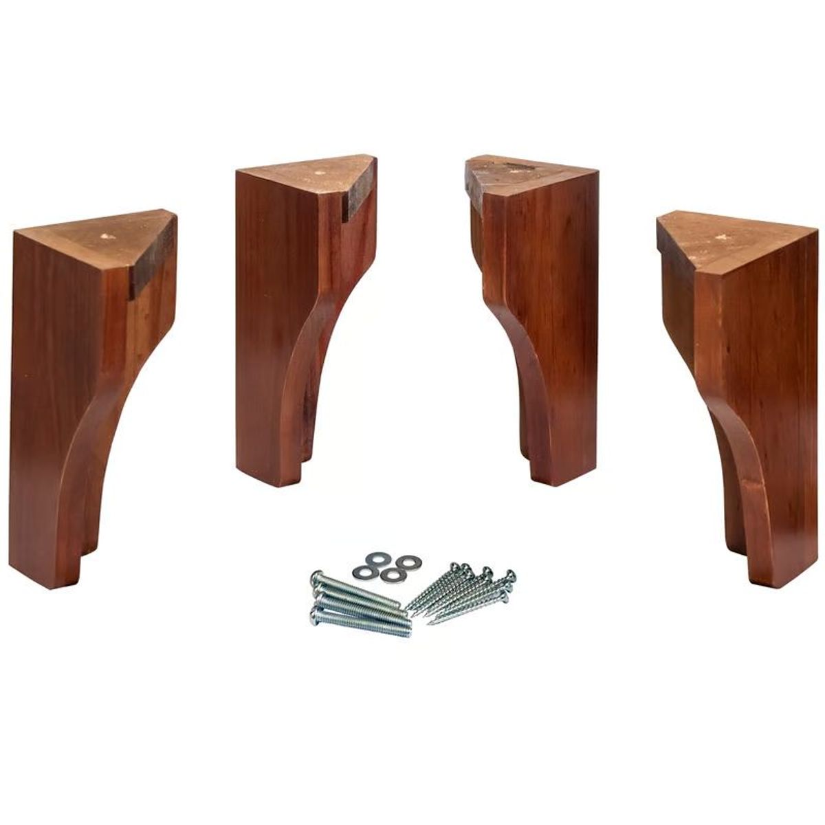 GENERICO - Pack 4 Patas Para Camas Europeas - Pata Para Sillón Altura 20 Cm