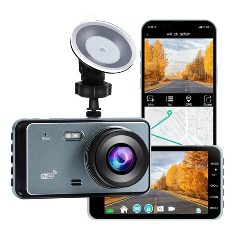 GENERICO - Frontal Cámara Wifi Auto Seguridad Nocturna Camara Retroceso