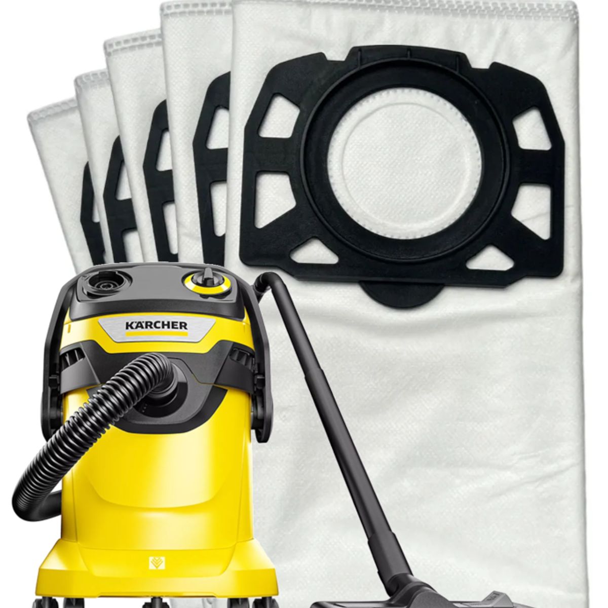 GENERICO - PACK 5 bolsas para aspiradora Kärcher  WD4 WD5 WD6