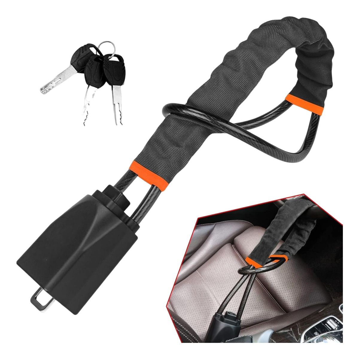 GENERICO - Bloqueo Universal Para Volante Accesorios Para Carros