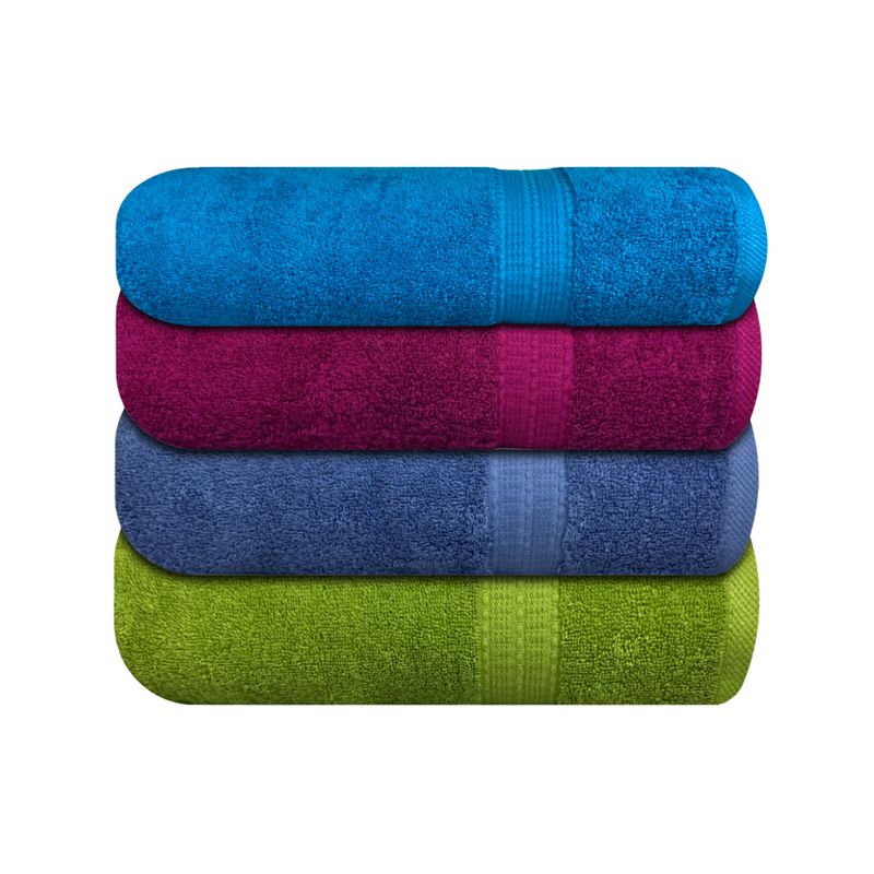 CHITECO - Pack 4 Toallas Chiteco (by Lourdes) 500g Baño 140 X 70 Cm Multicolor