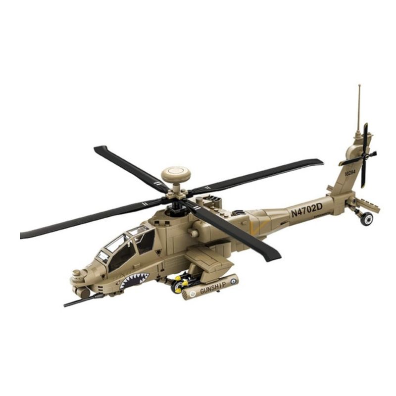 SLUBAN - Helicoptero AH-64 APACHE US ARMY Compatible Lego