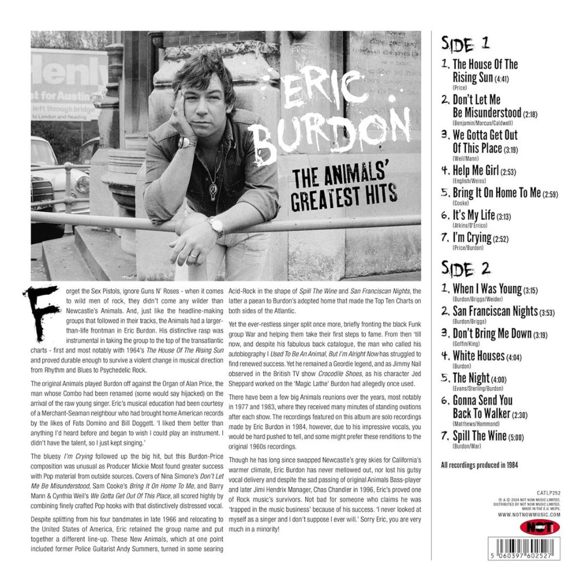 GENERICO - ERIC BURDON - THE ANIMALS‘ GREATEST HITS / VINILO