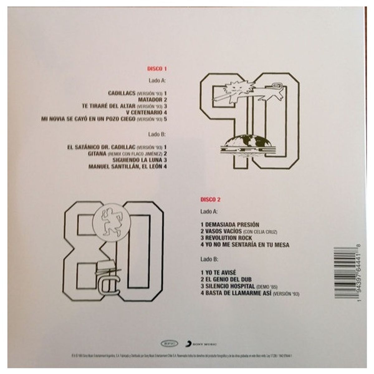 GENERICO - LOS FABULOSOS CADILLACS - VASOS VACIOS (2LP) / VINILO