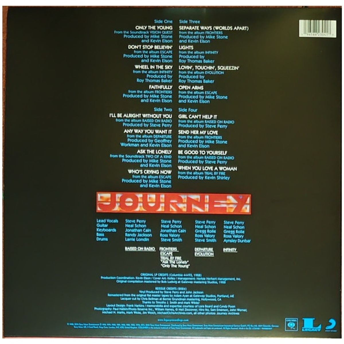 GENERICO - JOURNEY - GREATEST HITS (2LP) / VINILO