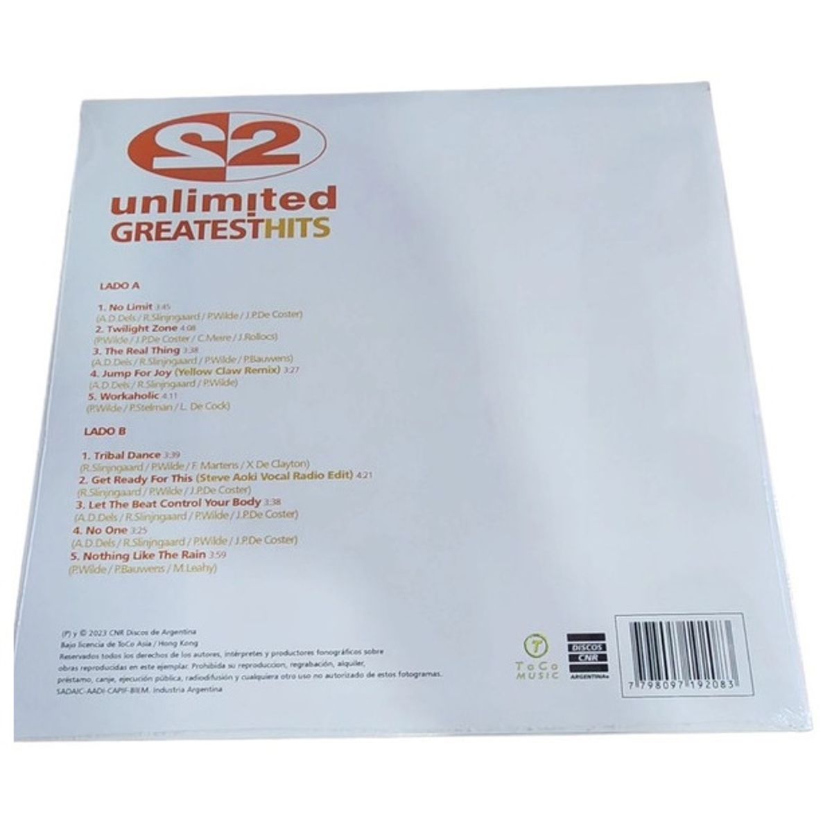 GENERICO - 2 UNLIMITED - GREATEST HITS / VINILO
