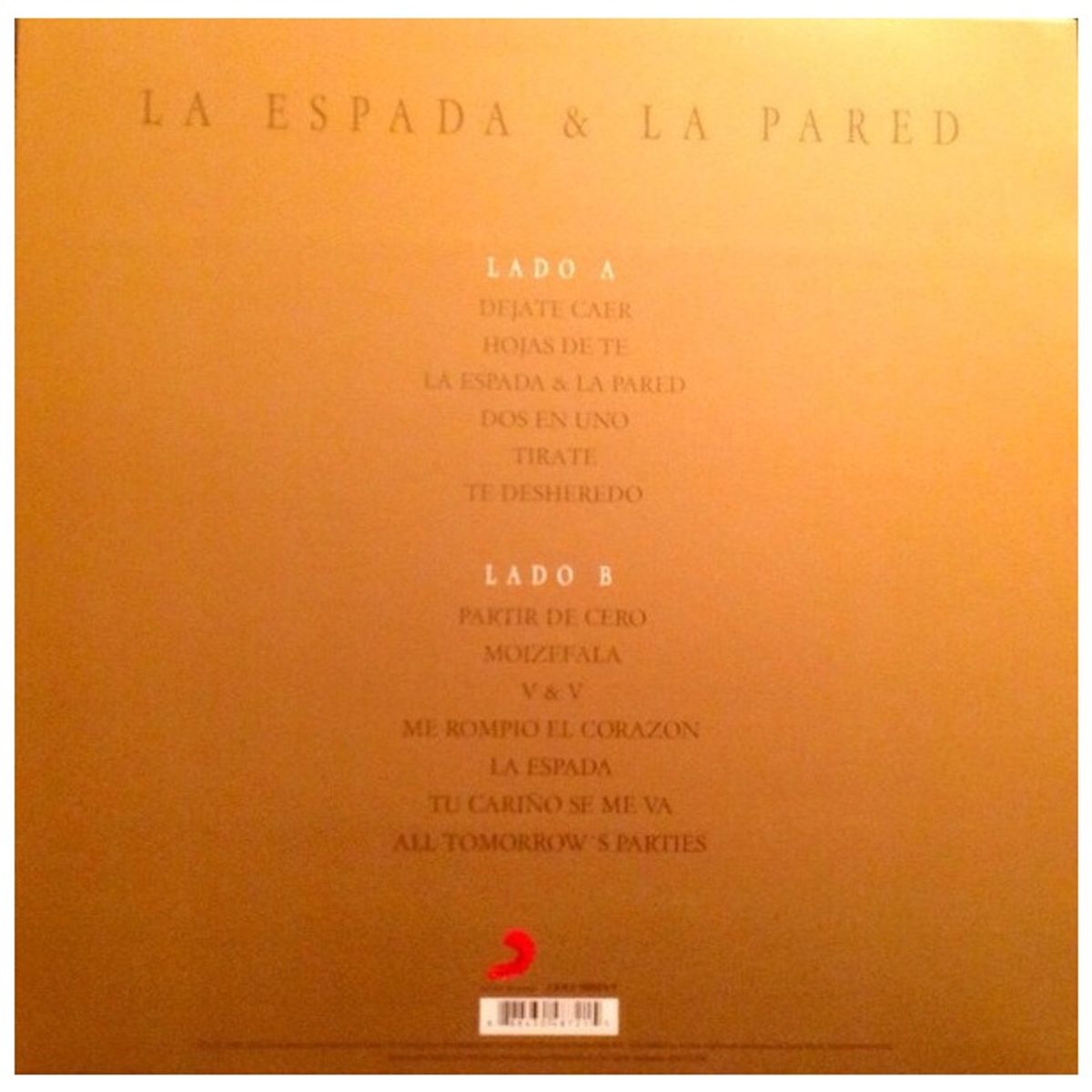 GENERICO - LOS TRES - LA ESPADA Y LA PARED / VINILO