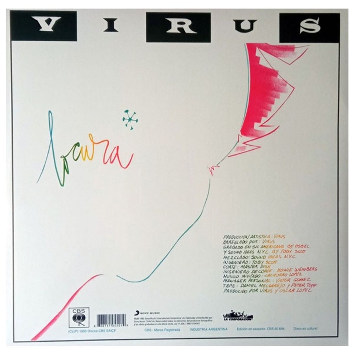 GENERICO - VIRUS  - LOCURA / VINILO