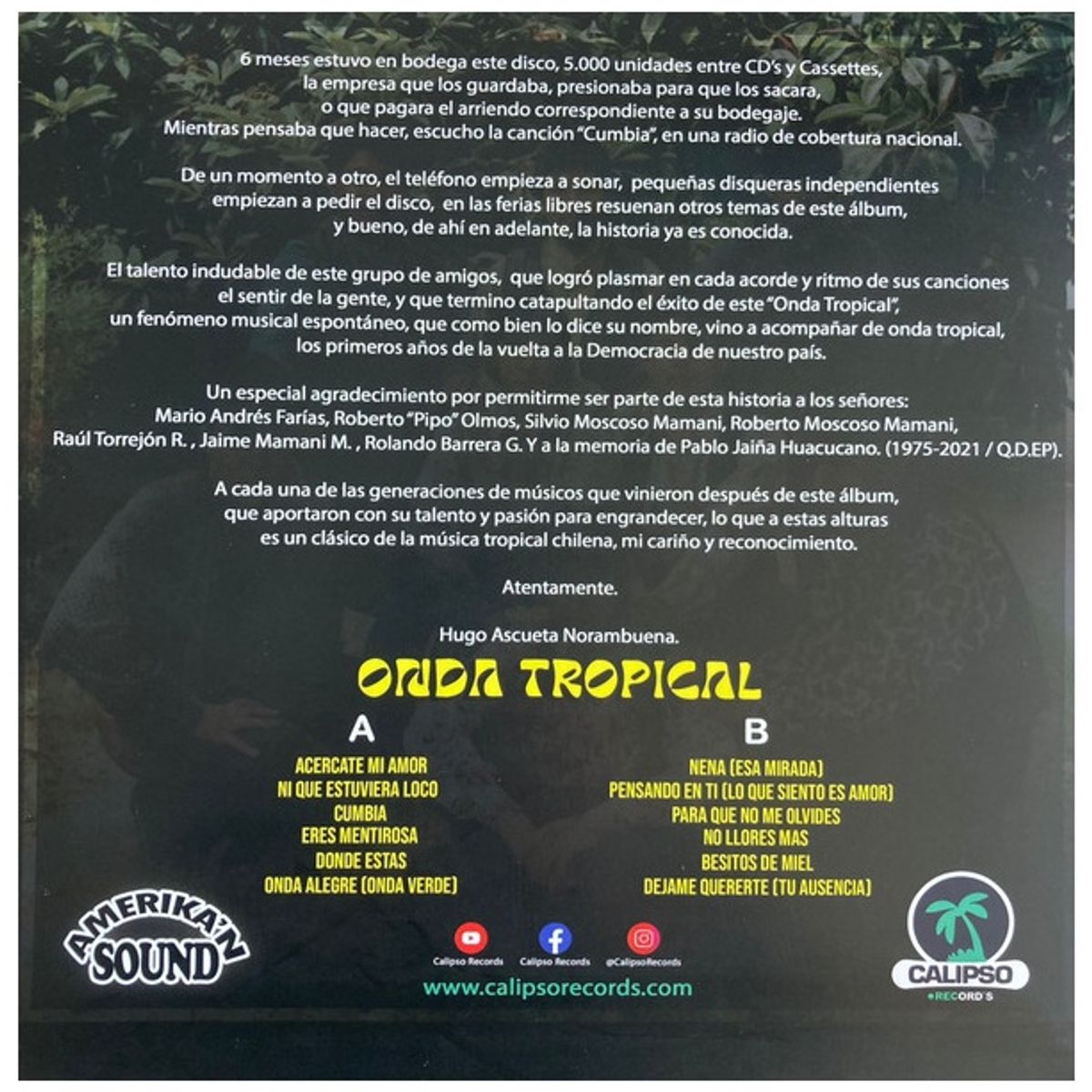 GENERICO - AMERIKA'N SOUND - ONDA TROPICAL / VINILO