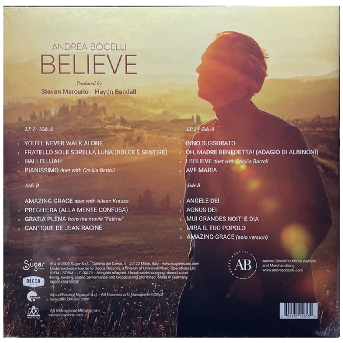 GENERICO - ANDREA BOCELLI - BELIEVE (DELUXE EDITION) (2LP) / VINILO