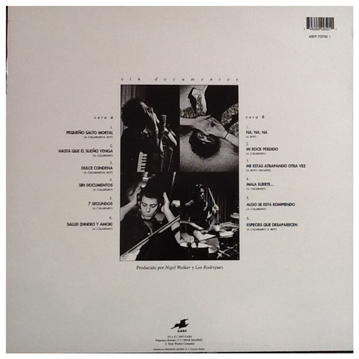 GENERICO - LOS RODRIGUEZ - SIN DOCUMENTOS / VINILO