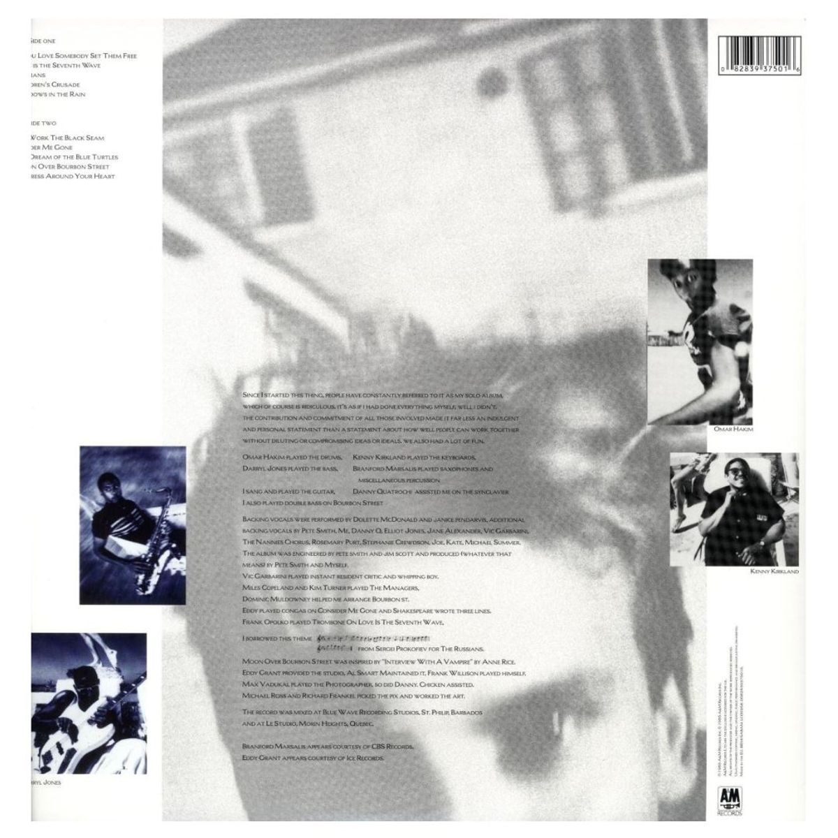 GENERICO - STING - THE DREAM OF THE BLUE TURTLES / VINILO