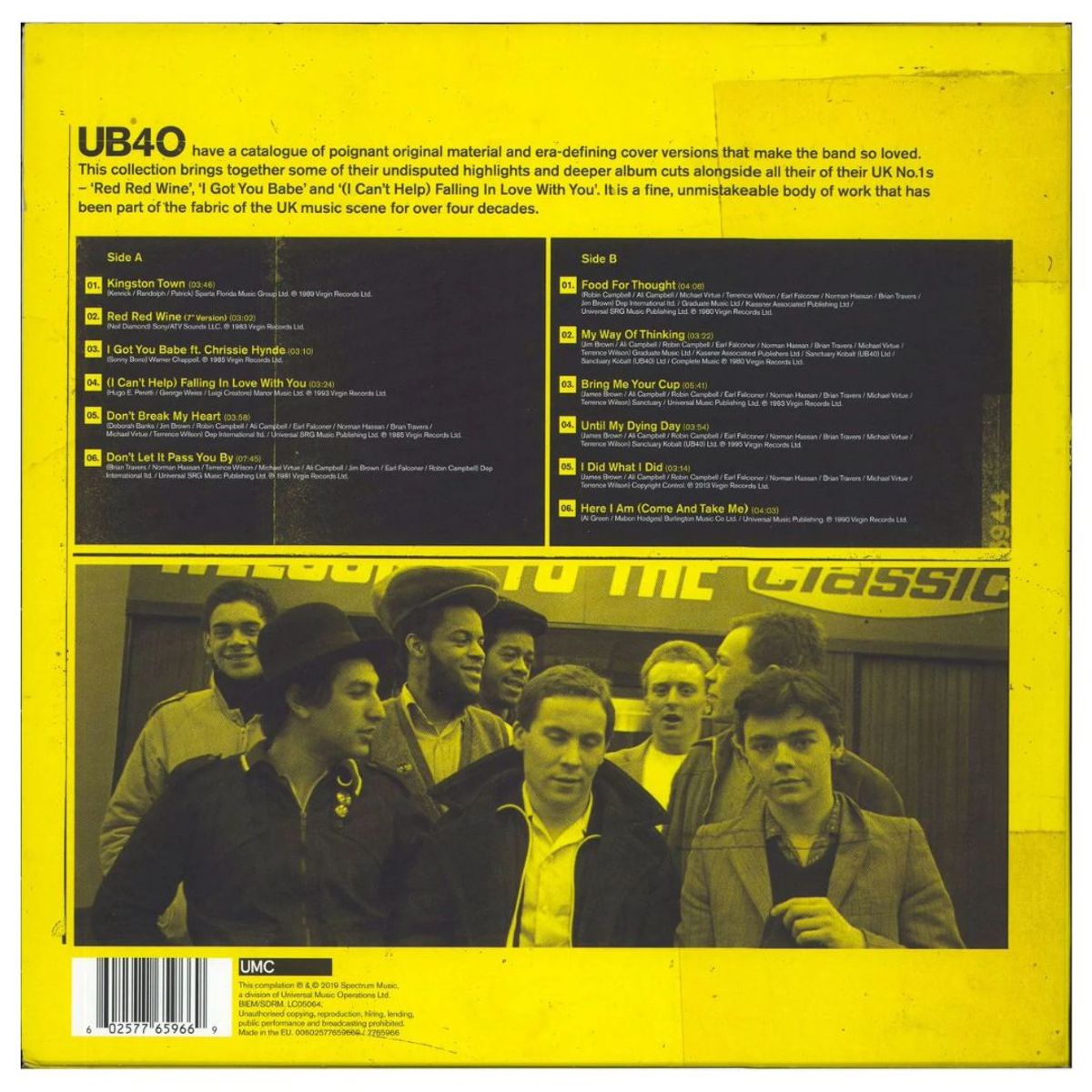 GENERICO - UB40 - RED RED WINE (THE COLLECTION) / VINILO
