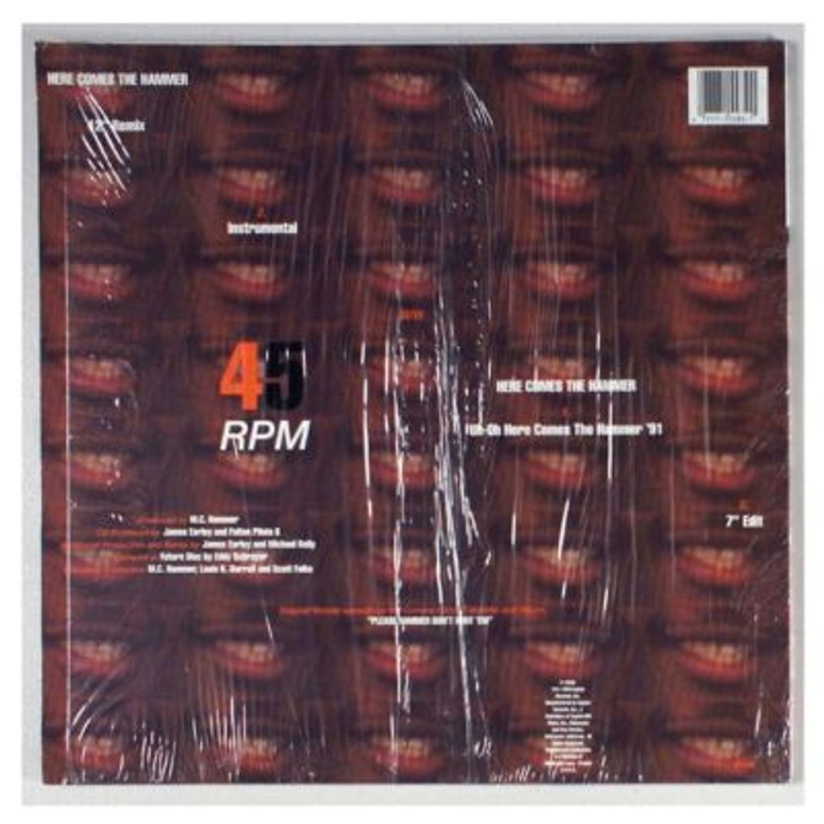 GENERICO - MC HAMMER - HERE COMES THE HAMMER / 12" MAXI SINGLE