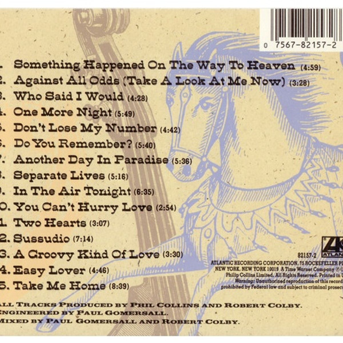 GENERICO - PHIL COLLINS - SERIOUS HITS...LIVE! / CD