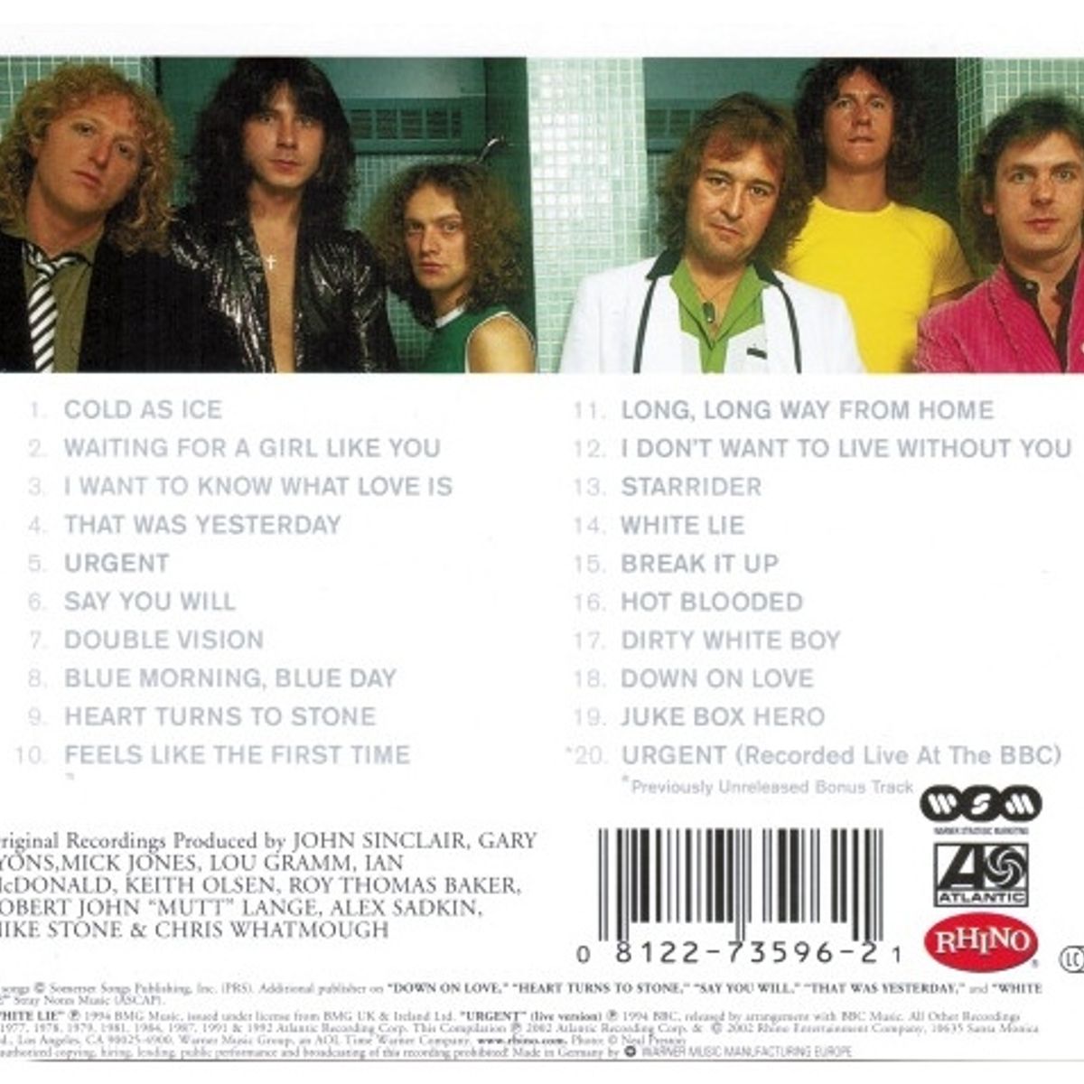 GENERICO - FOREIGNER - THE DEFINITIVE / CD