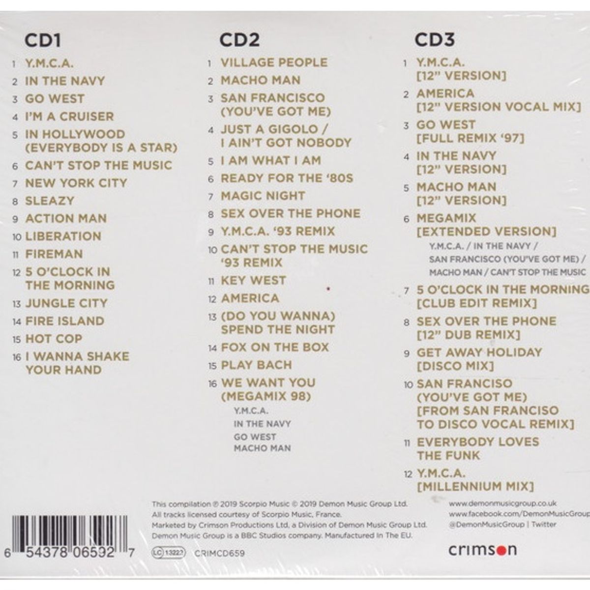 GENERICO - VILLAGE PEOPLE - GOLD (3CD) / CD