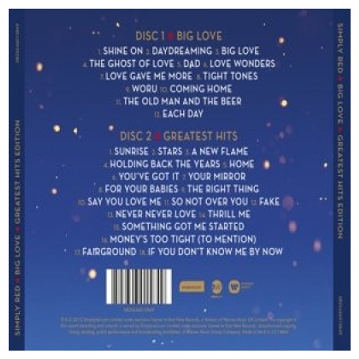 GENERICO - SIMPLY RED - BIG LOVE + GREATEST HITS (2CD) / CD