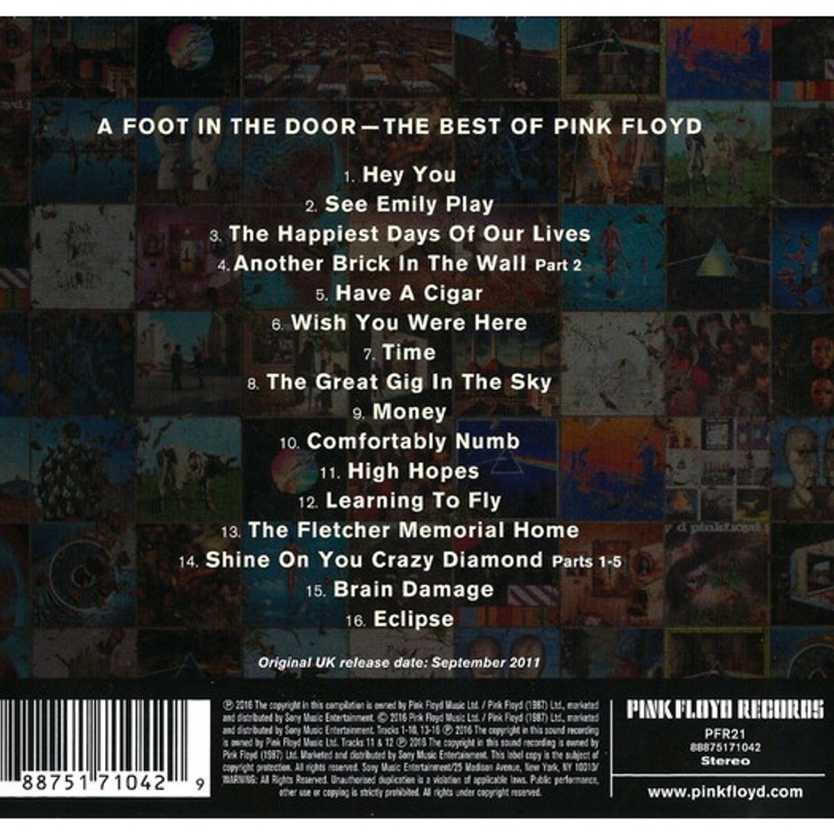 GENERICO - PINK FLOYD - A FOOT IN THE DOOR (THE BEST OF) / CD