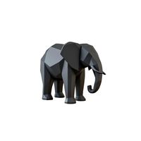 Decoración - Elefante polígono minimalista