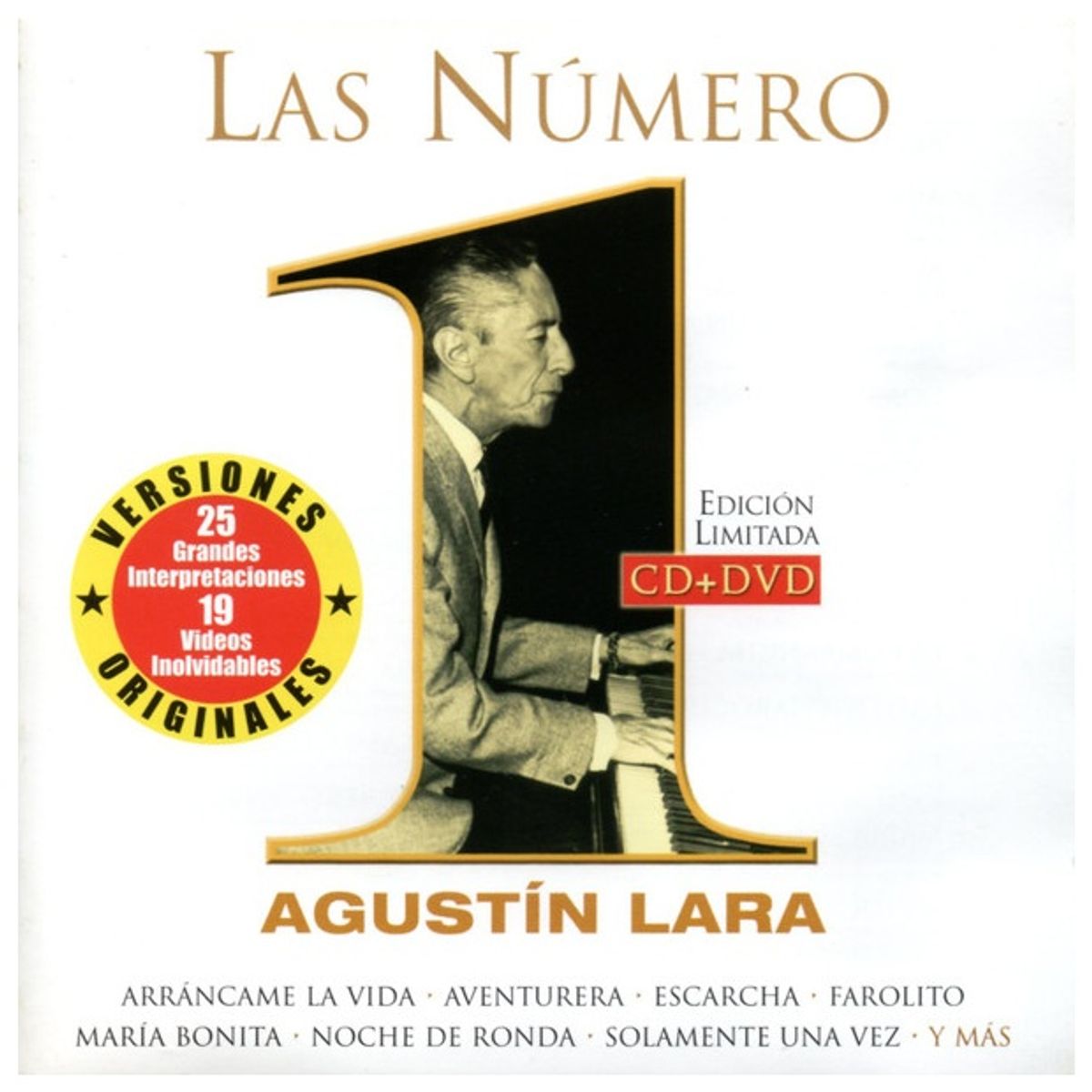 GENERICO - AGUSTIN LARA - LAS NÚMERO 1 (CD+DVD) / CD