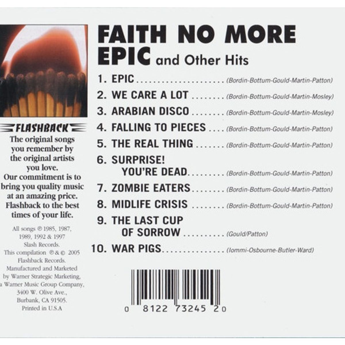 GENERICO - FAITH NO MORE - EPIC AND OTHER HITS / CD