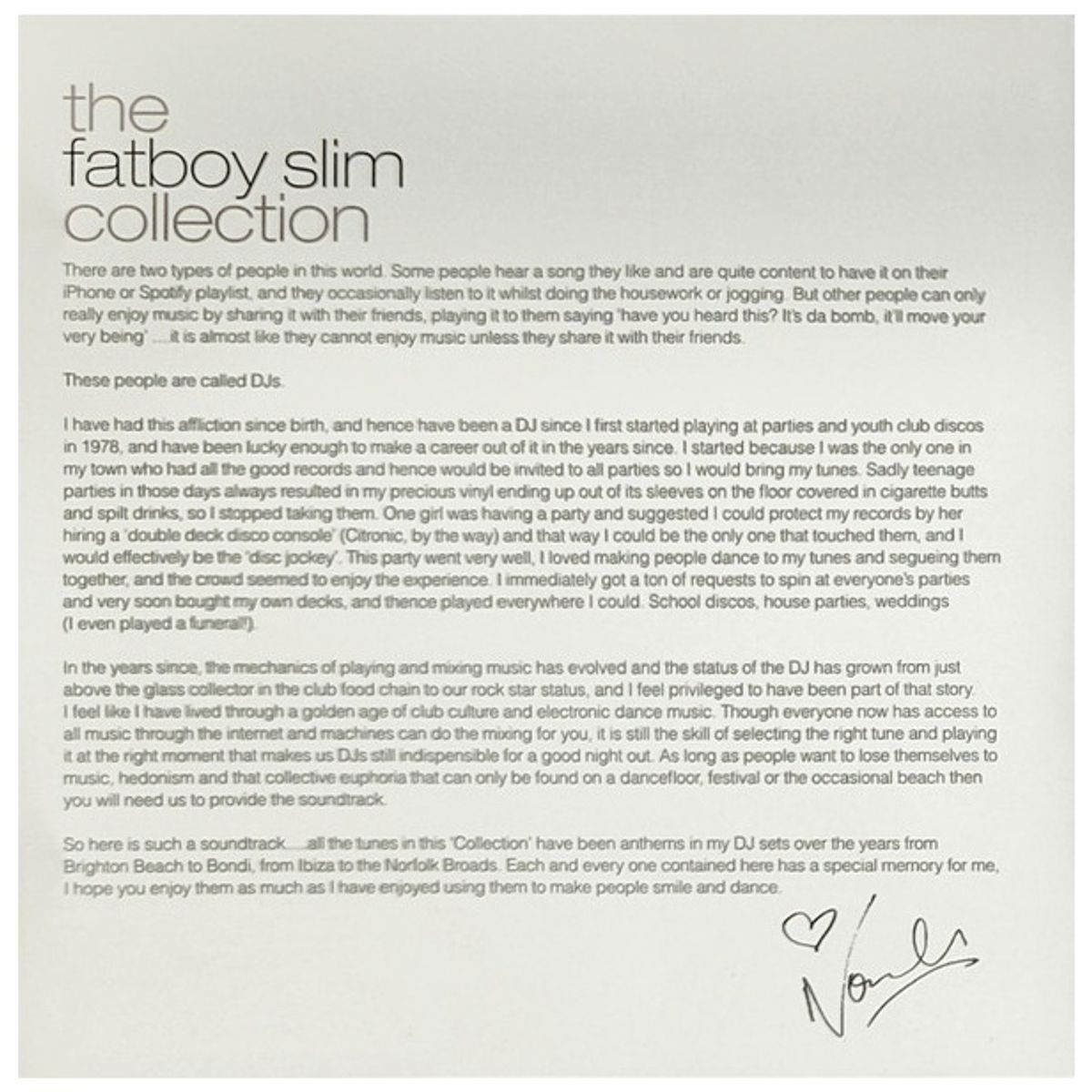GENERICO - FATBOY SLIM - THE FATBOY SLIM COLLECTION / CD