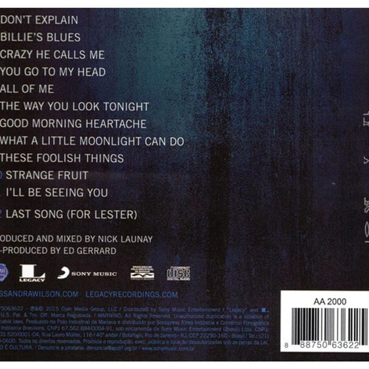 GENERICO - CASSANDRA WILSON - COMING FORTH BY DAY / CD