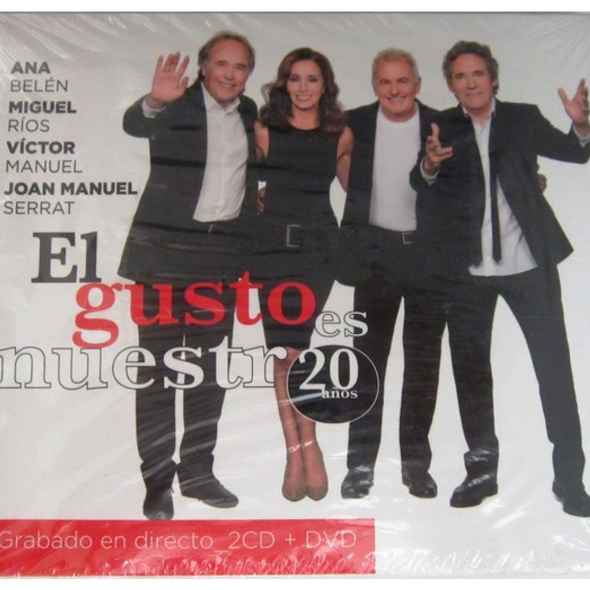 GENERICO - ANA BELÉN, MIGUEL RIOS, VICTOR MANUEL Y JOAN MANUEL SERRAT - EL GUSTO ES NUESTRO 20 AÑOS (2CD+DVD) / CD