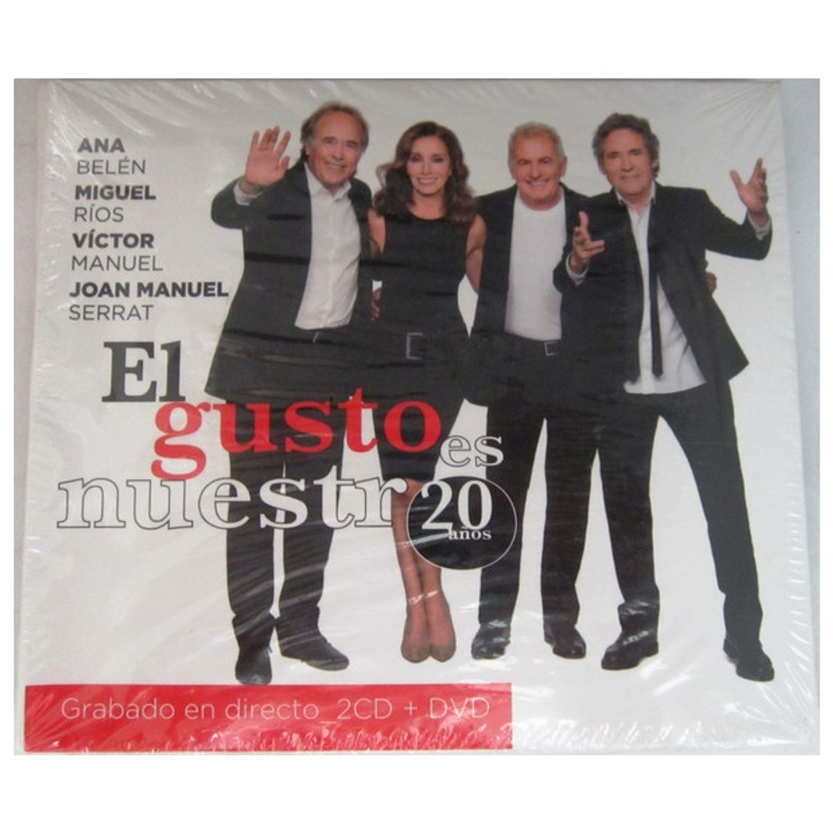 GENERICO - ANA BELÉN, MIGUEL RIOS, VICTOR MANUEL Y JOAN MANUEL SERRAT - EL GUSTO ES NUESTRO 20 AÑOS (2CD+DVD) / CD