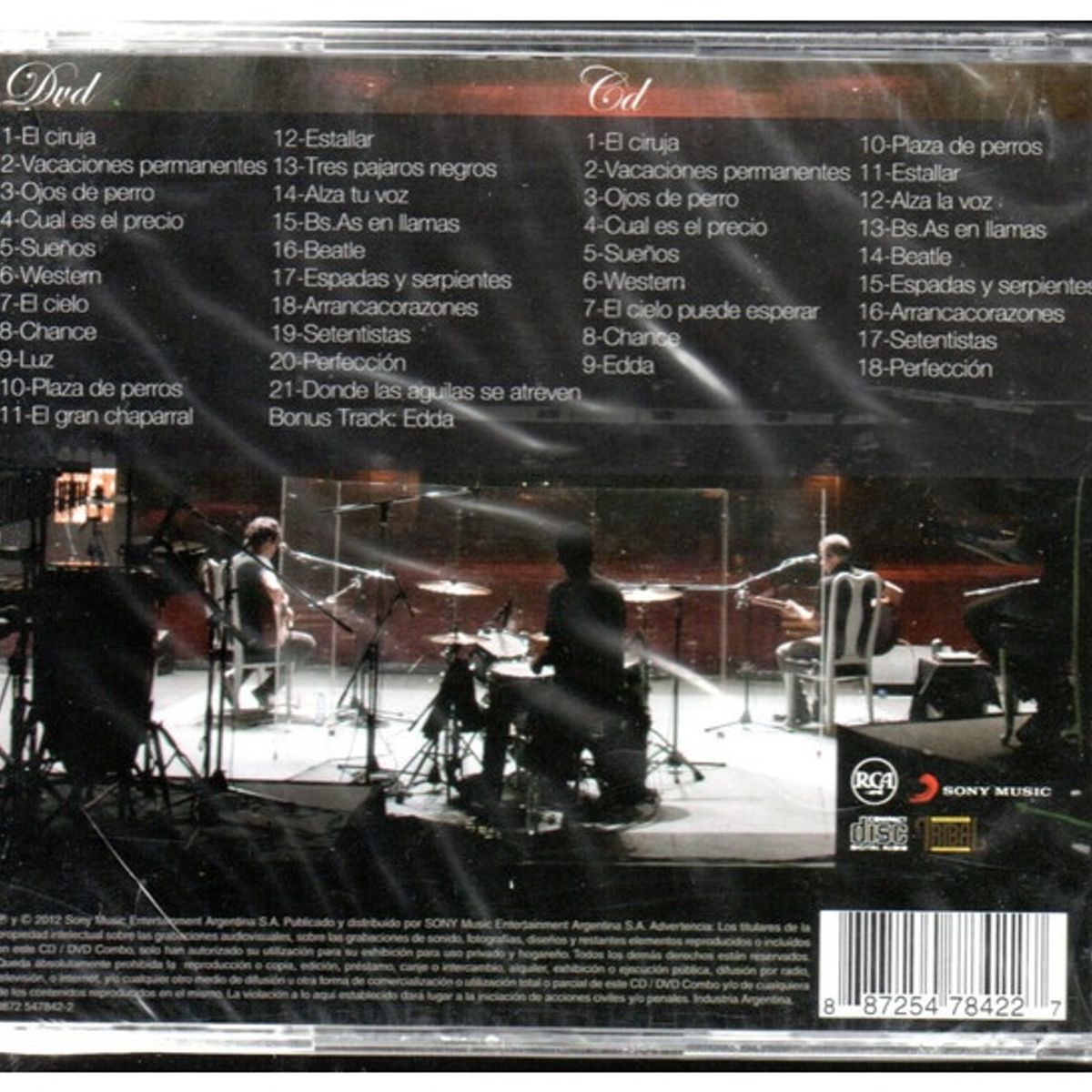 GENERICO - ATTAQUE 77 - ACÚSTICO - TEATRO OPERA, BS AS, ARGENTINA (CD+DVD) / CD