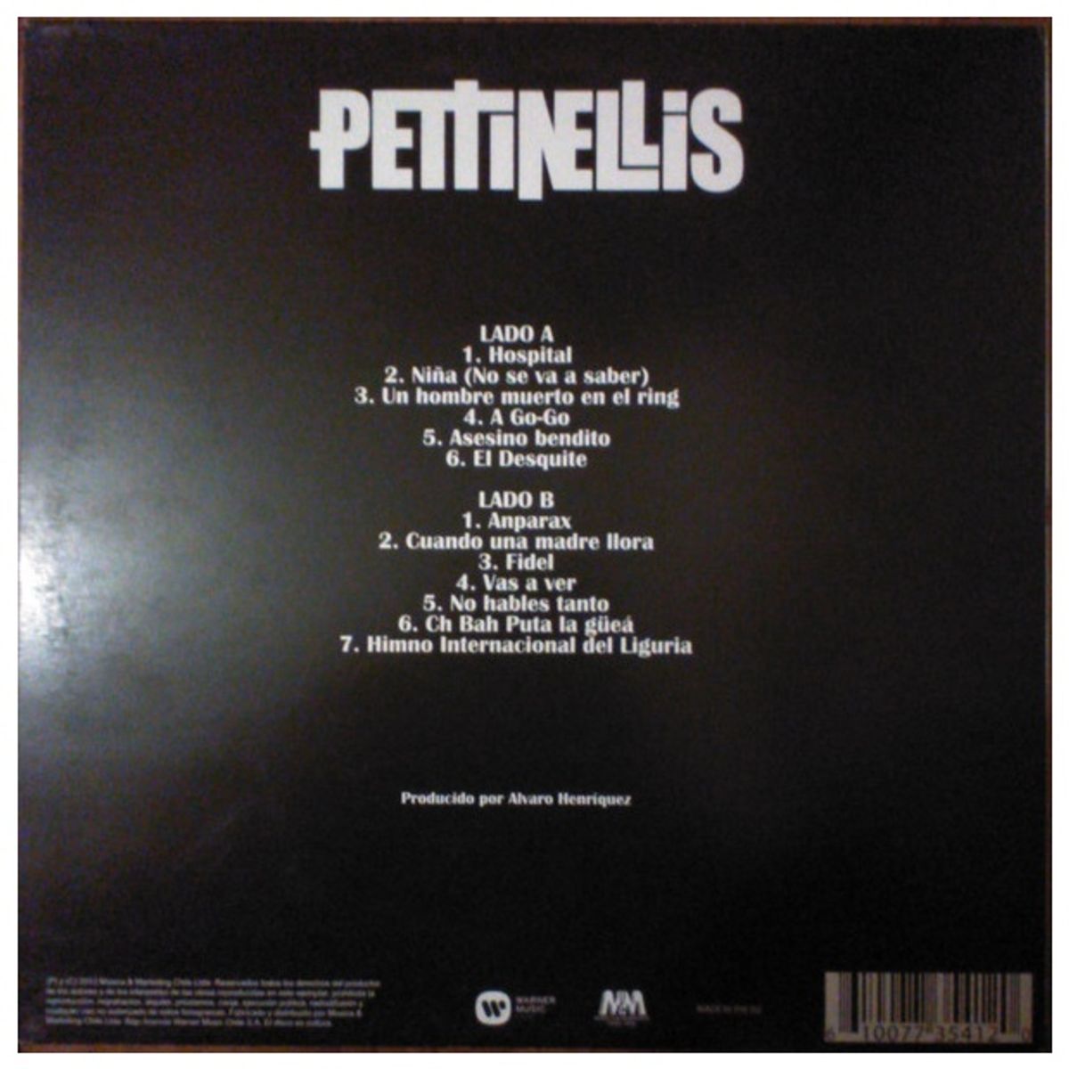 GENERICO - PETTINELLIS - PETTINELLIS BLANCO  VINILO