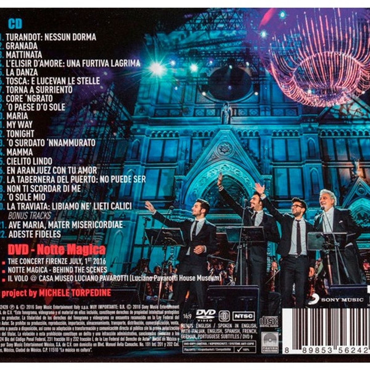 GENERICO - IL VOLO WITH PALCIDO DOMINGO - NOTTE MAGICA: A TRIBUTE TO THE THREE TENORS (CD+DVD) / CD