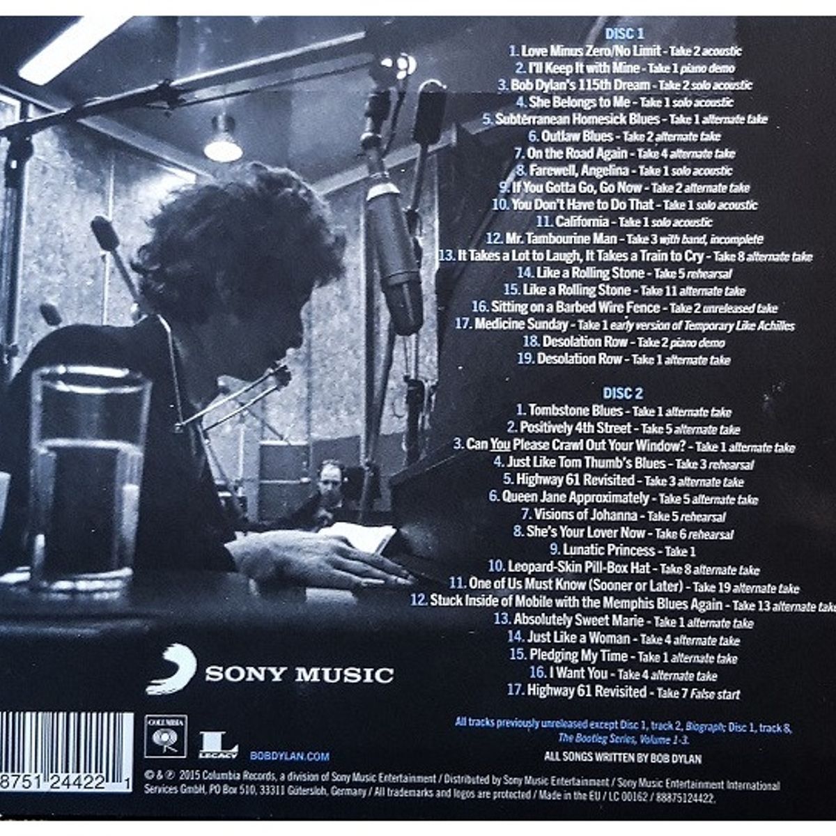 GENERICO - BOB DYLAN - THE BEST OF THE CUTTING EDGE 1965-1966 (2CD) / CD