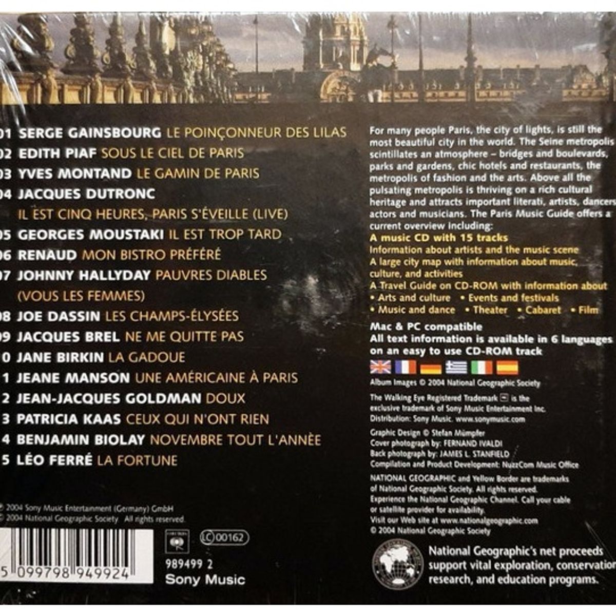 GENERICO - MUSIC GUIDE: PARIS - VARIOS ARTISTAS (CD+CDROM) / CD