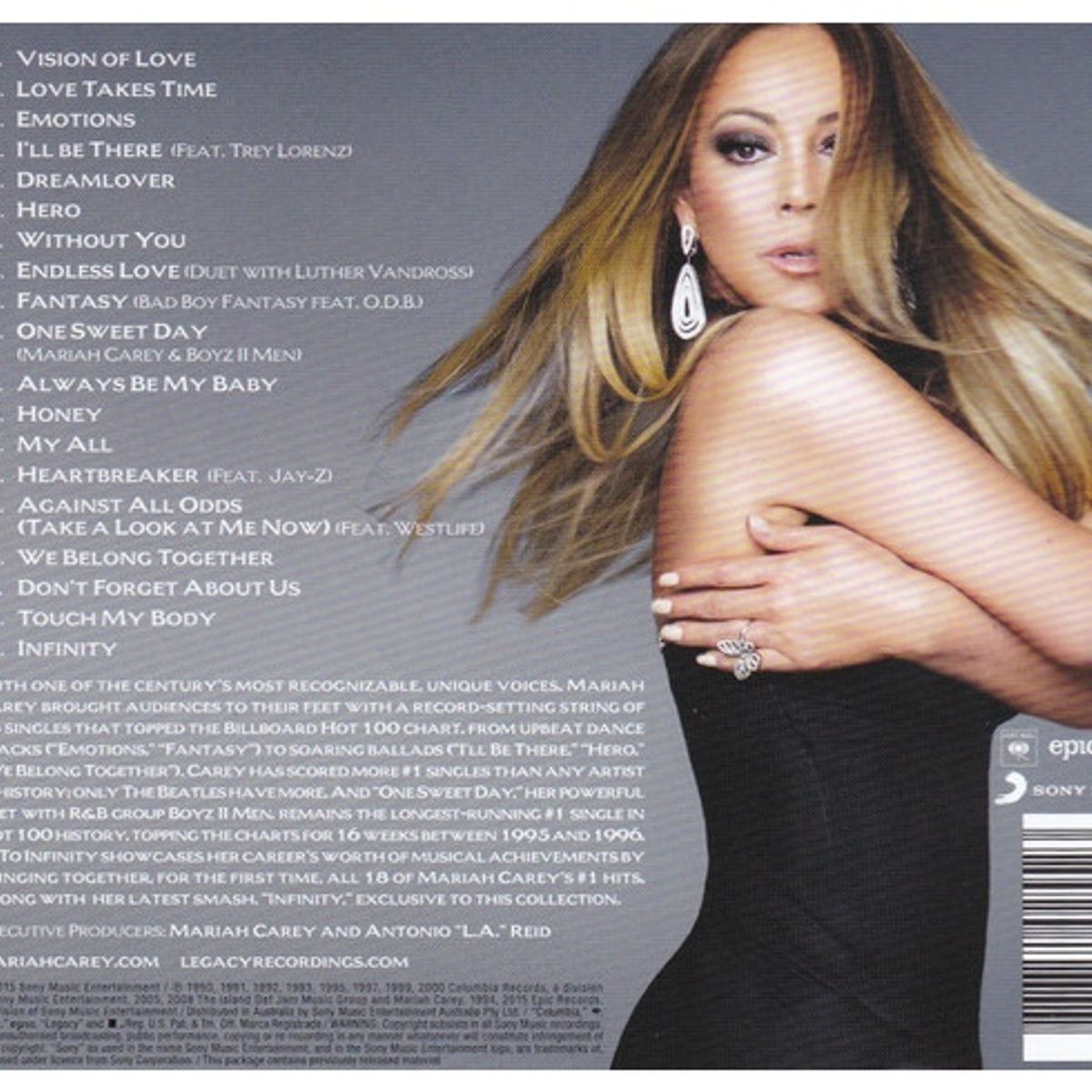 GENERICO - MARIAH CAREY - #1 TO INFINITY (18 #1 HITS) / CD
