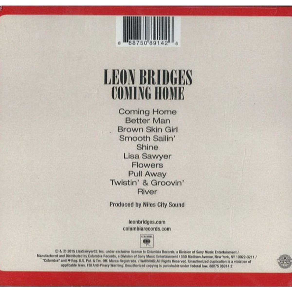 GENERICO - LEON BRIDGES - COMING HOME / CD