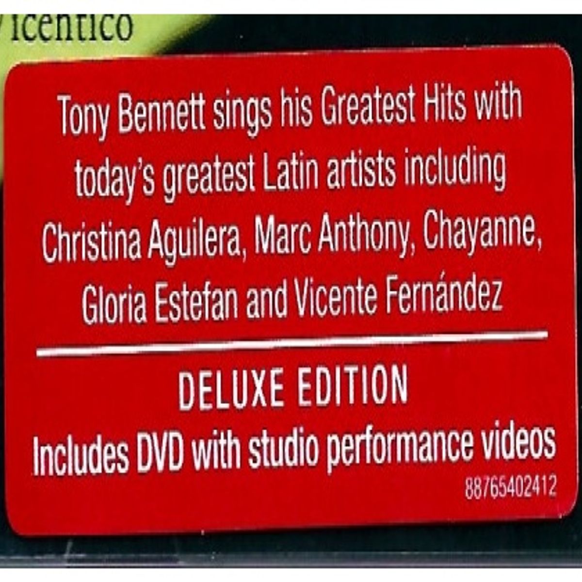 GENERICO - TONY BENNETT - VIVA DUETS(EDICION ESPECIAL CD+DVD) / CD